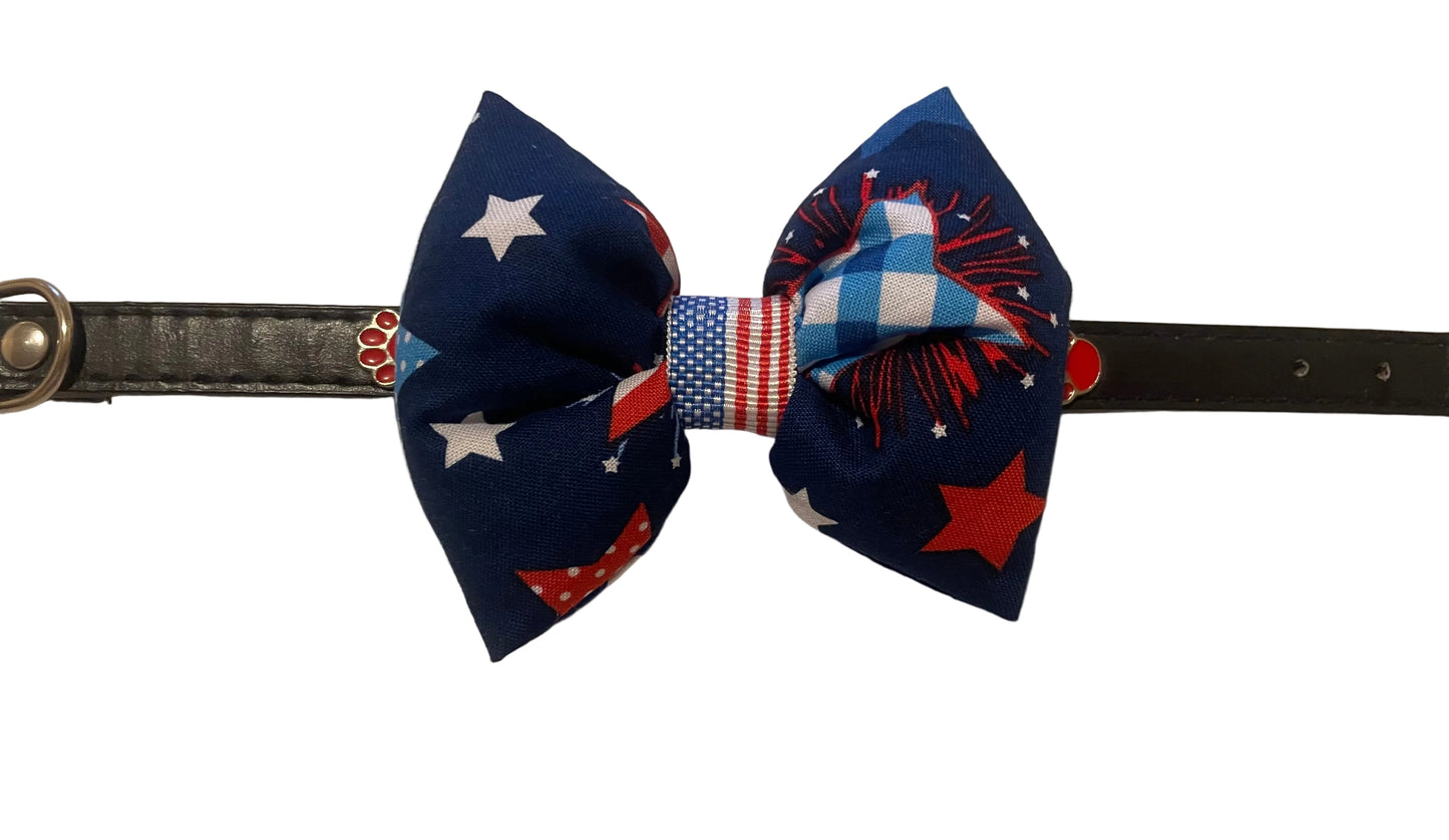 Patriotic Collar Bow Tie