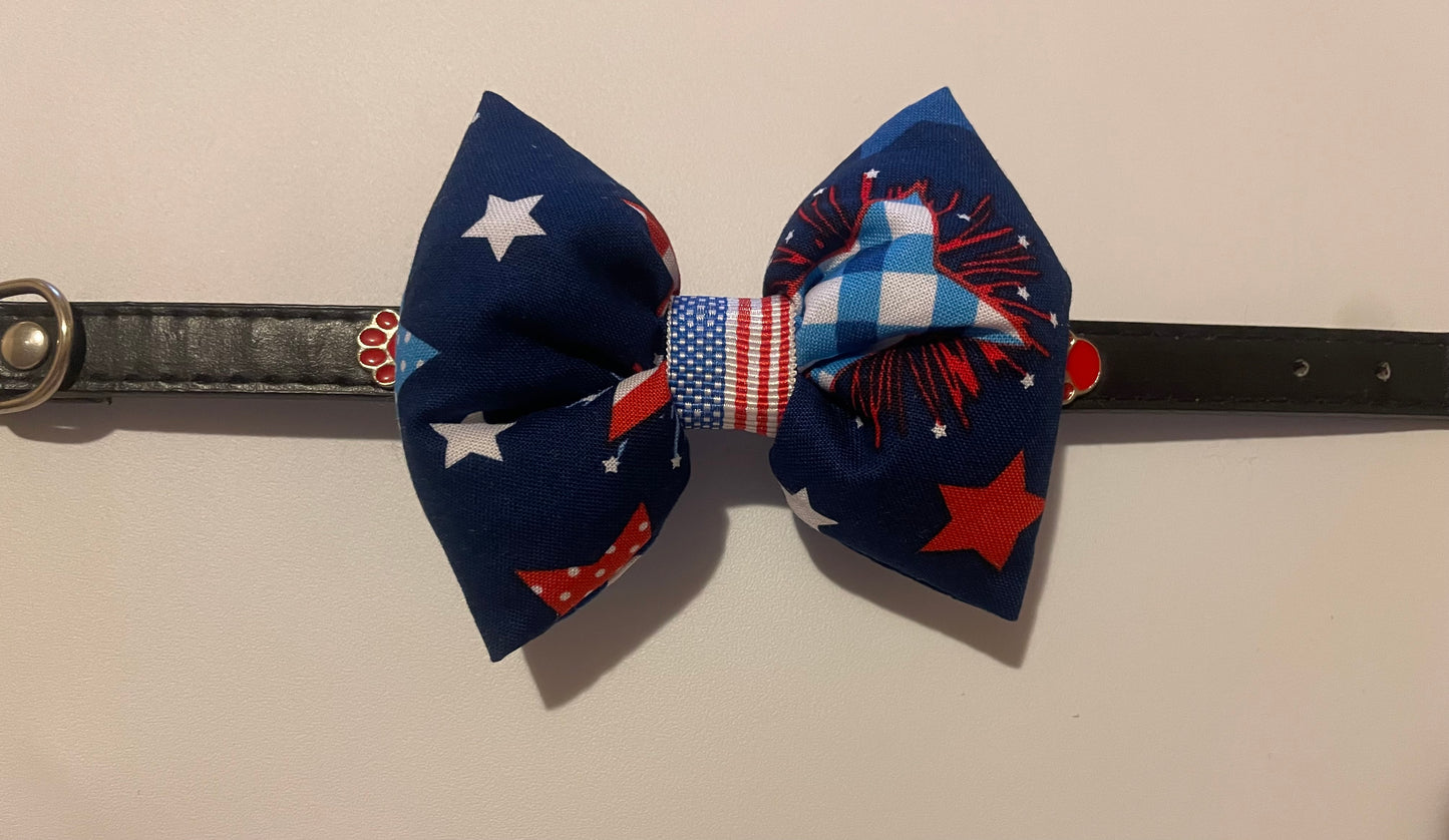 Patriotic Collar Bow Tie