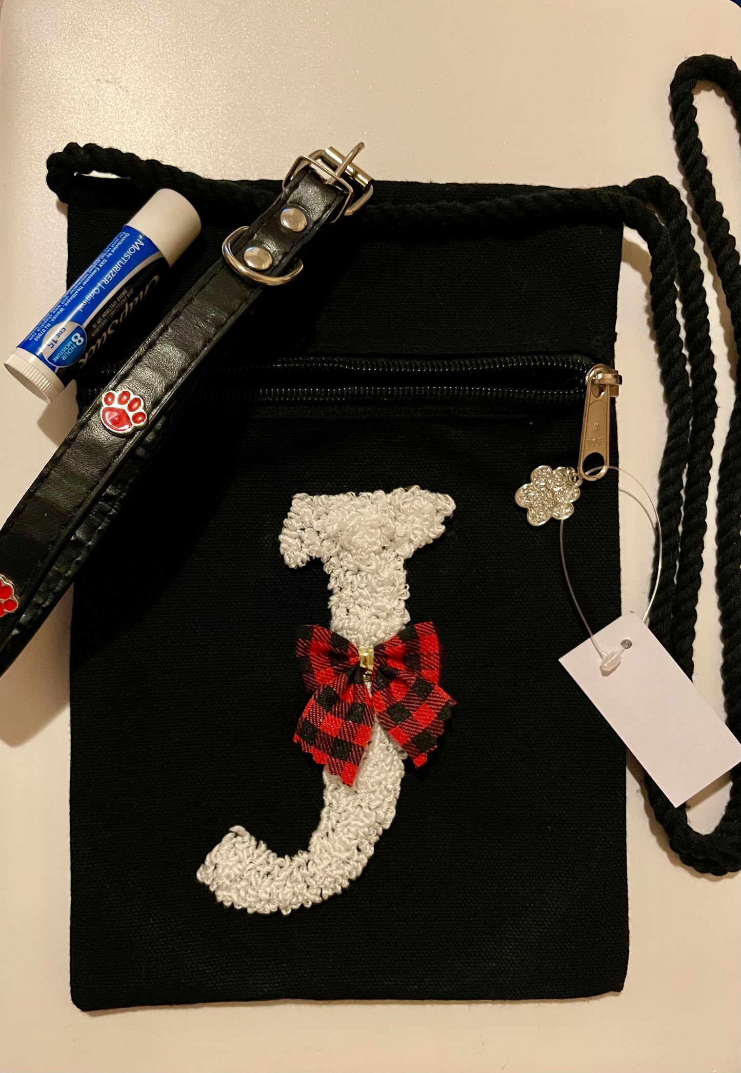 Monogram Cross Body Tote Bag with Charm