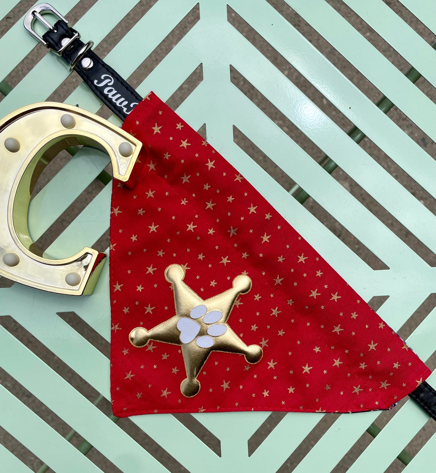 Paw Ranger Reversible Dog Bandana 🐾🤠