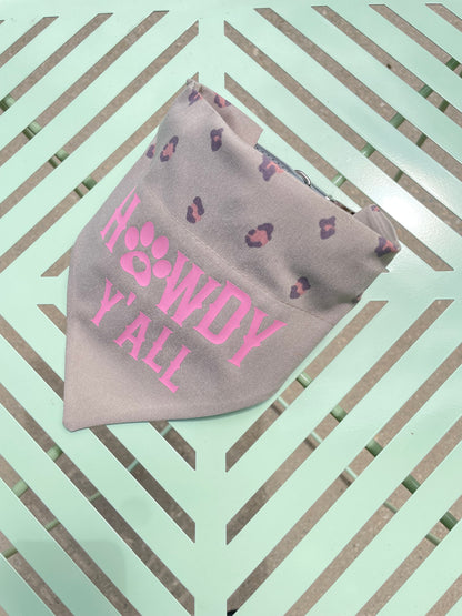 Howdy Y’All Reversible Dog Bandana