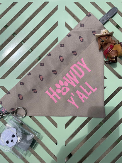 Howdy Y’All Reversible Dog Bandana