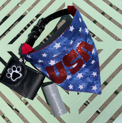 U.S.A. All American Reversible Dog Bandana