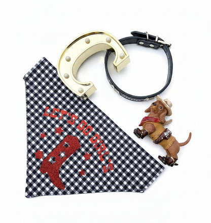 Let’s Go Girl’s Reversible Dog Bandana  🐾🤠