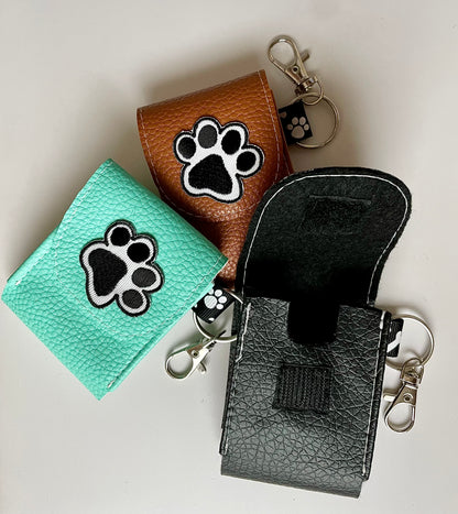 Fancy Faux Leather Dog Poop Holder -Cutest Paw Ever
