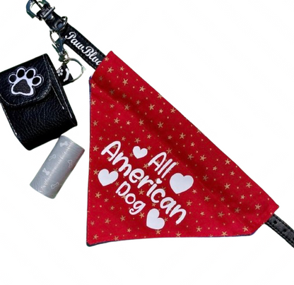 All American Patriotic Dog Bandana - Reversible