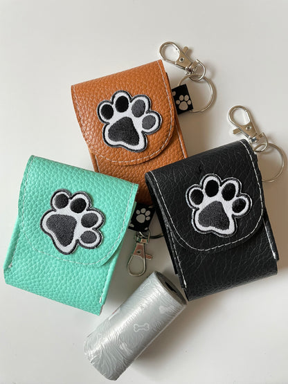 Fancy Faux Leather Dog Poop Holder -Cutest Paw Ever
