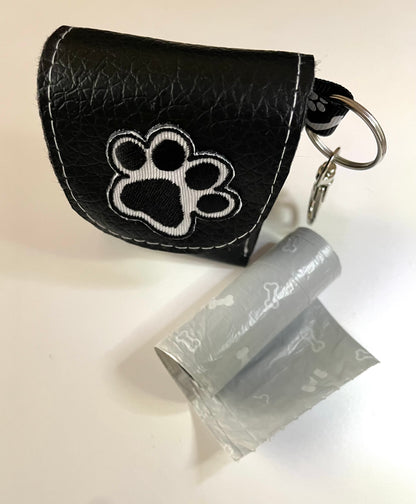 Fancy Faux Leather Dog Poop Holder -Cutest Paw Ever