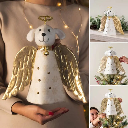 Angel Dog Xmas Tree Decoration