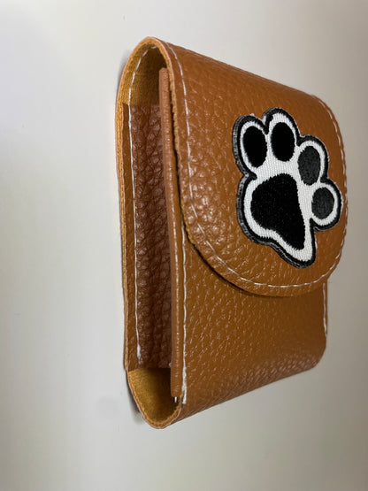 Fancy Faux Leather Dog Poop Holder -Cutest Paw Ever