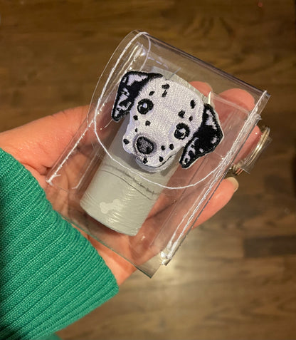 Ultra Clear Poop Bag Holder With Key Ring & Clip
