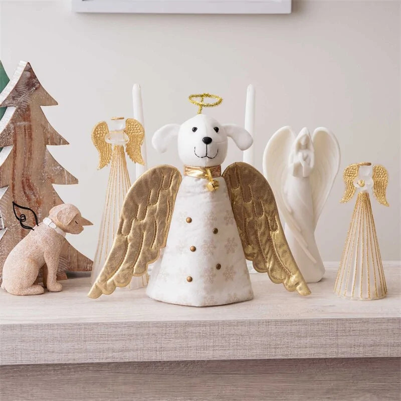 Angel Dog Xmas Tree Decoration