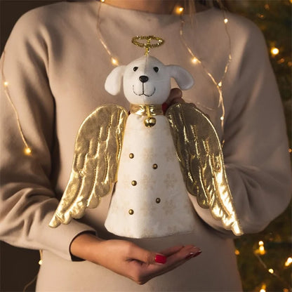 Angel Dog Xmas Tree Decoration