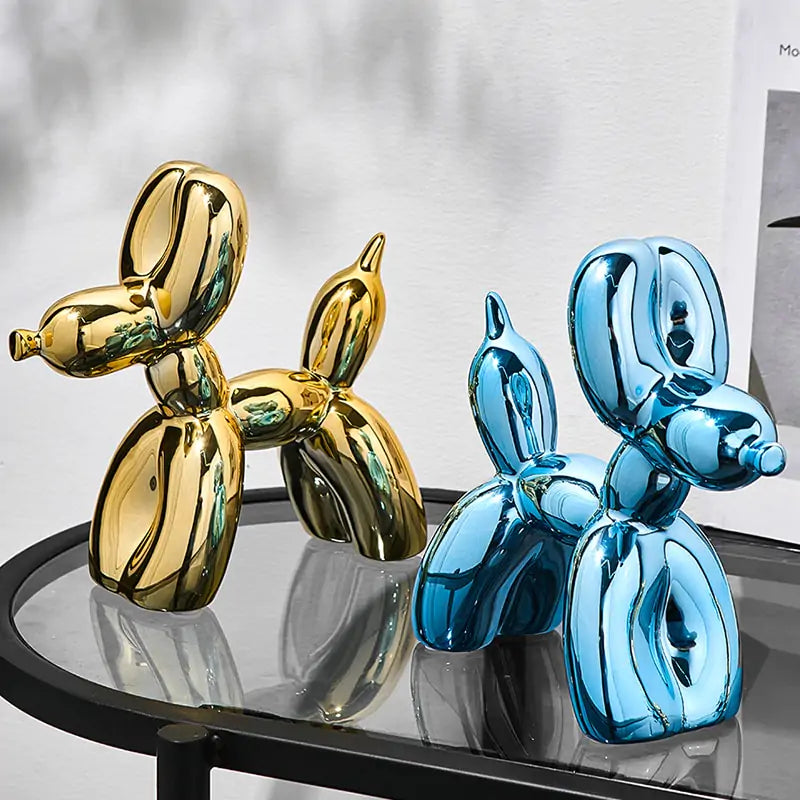 Metallic Balloon Dog Sculpture Collection