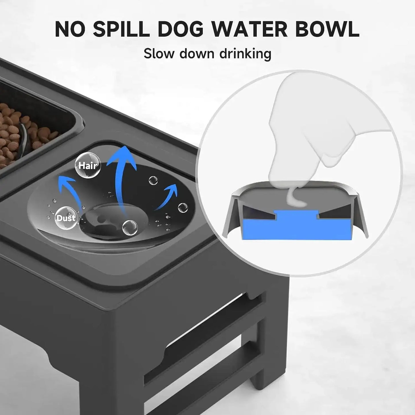 Adjustable Food and Water Bowl Collection