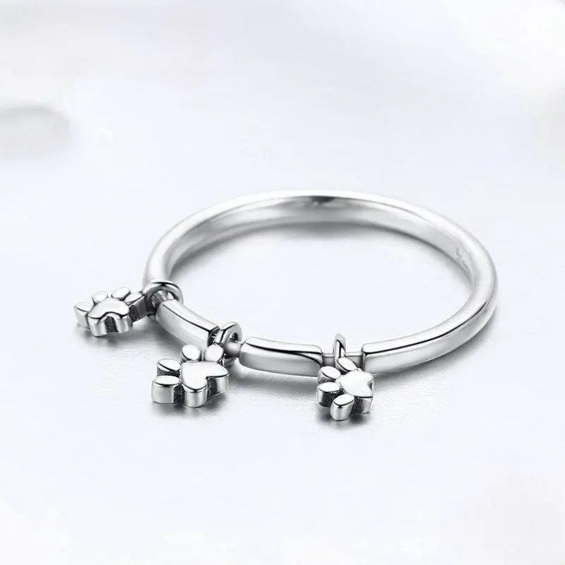 PawBlvd Sterling Silver Paw Ring