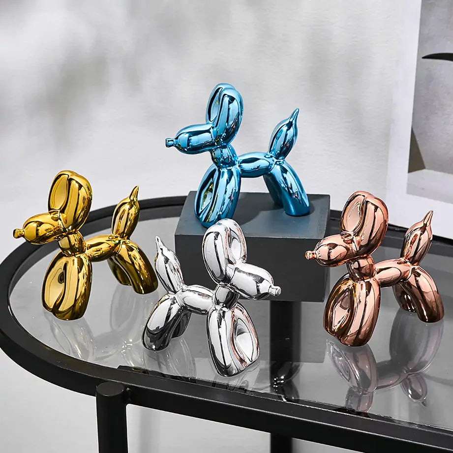 Metallic Balloon Dog Sculpture Collection