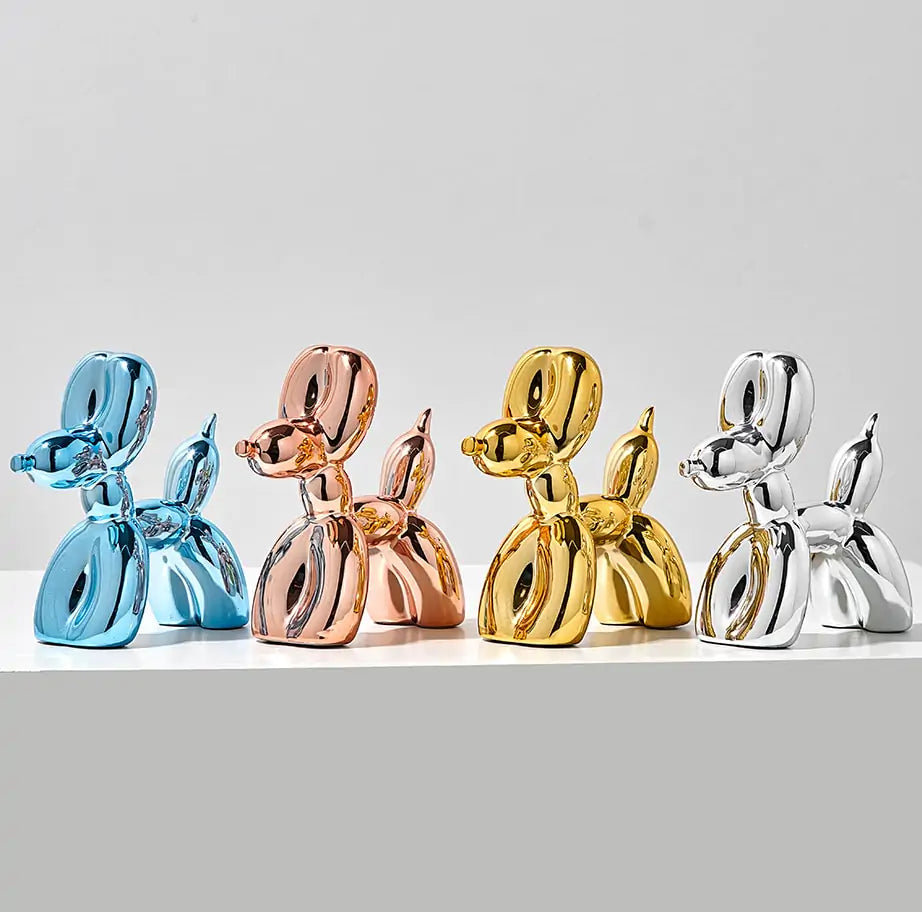 Metallic Balloon Dog Sculpture Collection