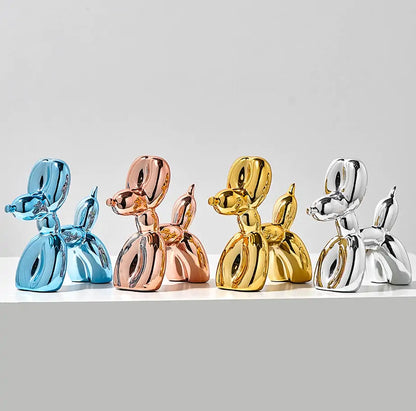 Metallic Balloon Dog Sculpture Collection