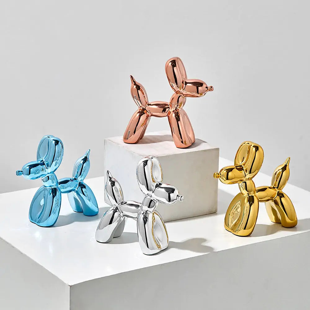 Metallic Balloon Dog Sculpture Collection