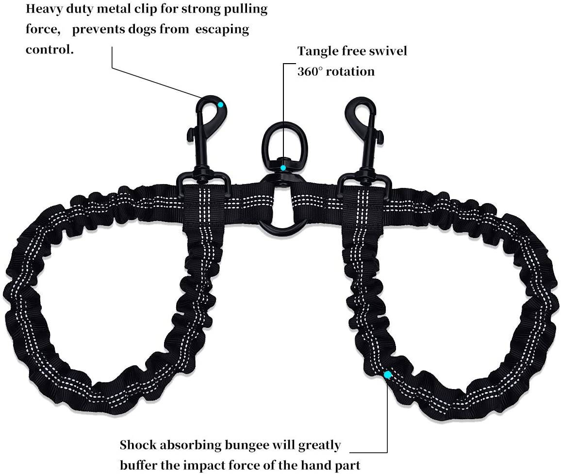 Dual Bungee Dog Leash Add-On
