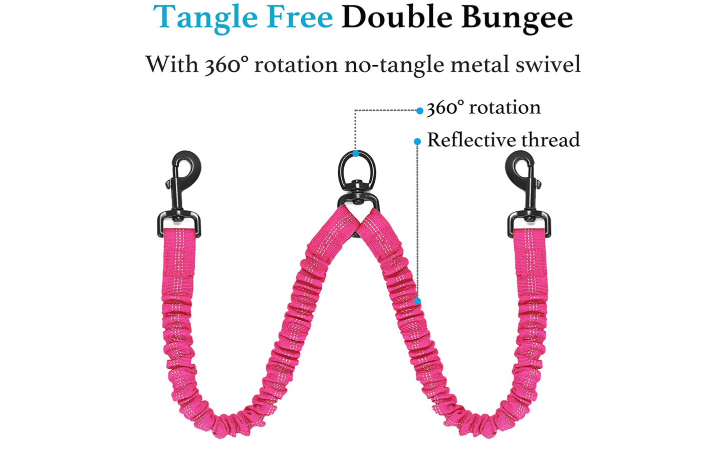 Dual Bungee Dog Leash Add-On